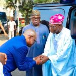 Photos: Obasanjo, Ex-Gov. Fayemi Visit Wike