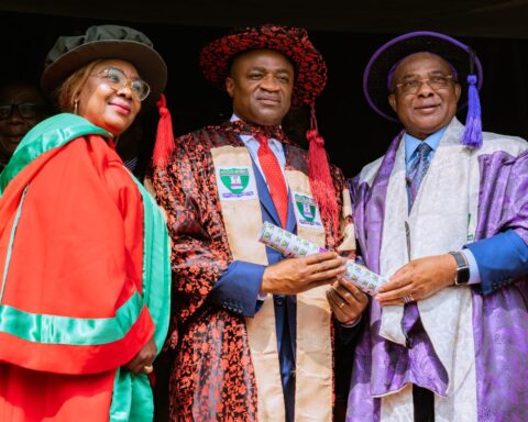 Imo Varsity Honours UBA GMD, Oliver Alawuba, With Doctorate Degree