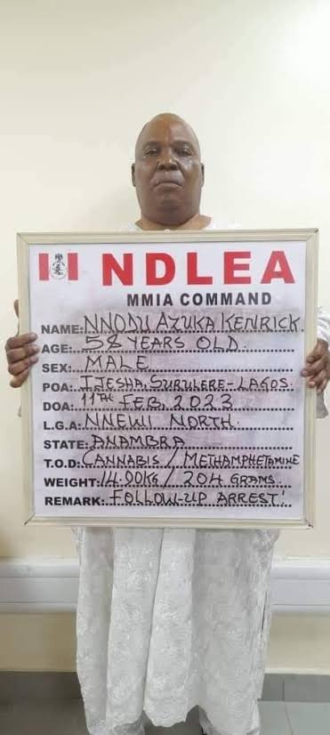 NDLEA Arrests Church General Overseer Over Attempt To Export Meth, Skunk To Dubai