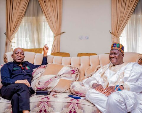 Photo: Abia Police Commissioner, Bala, Visits Governor-elect Alex Otti 