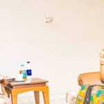 Abia State Governor-Elect, Dr. Alex Otti, OFR, listens as Lynda Saint Nwafor, MTN's Chief Enterprise e-Business Officer makes a point. 