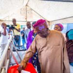 Guber Polls: Tinubu Casts His Vote In Ikeja, Lagos