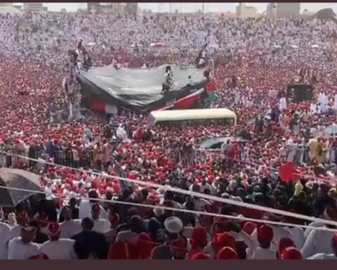 Stage Collapse At Kano Swearing-In Ceremony, See Video
