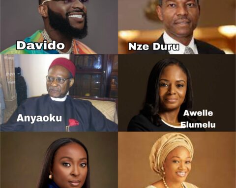 Buhari Splashes National Honours On Anyaoku, Davido, Awele Elumelu, Duru, Owen, Oluremi Tinubu, 300 Others