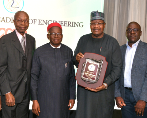 Danbatta Lifts Platinum Award for NCC’s Performance