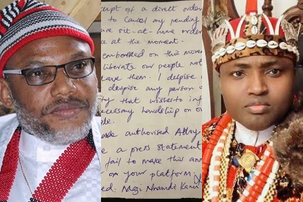 Mazi Nnamdi Kanu's Letter