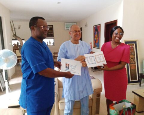 Prostate Cancer: Dr Mbamalu Leads Prime Business Africa On Special Visit To Prof. Utomi