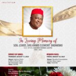 Follow PBA Liveblog On Service Of Songs For Late Nigerian Senator Annie Okonkwo