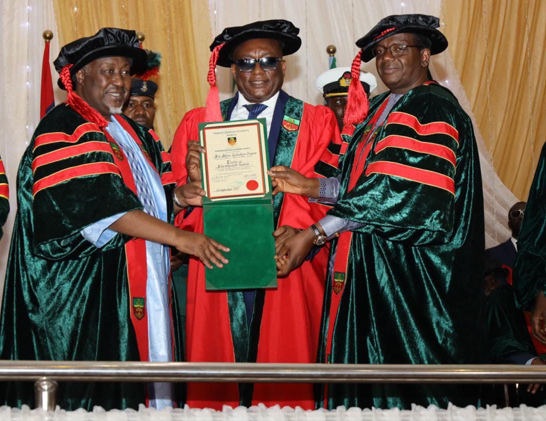 Air Peace Boss Onyema Gets Honorary Doctorate From NDA 