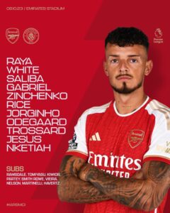 Breaking: Saka Not Named In Arsenal Squad For Man City Test 