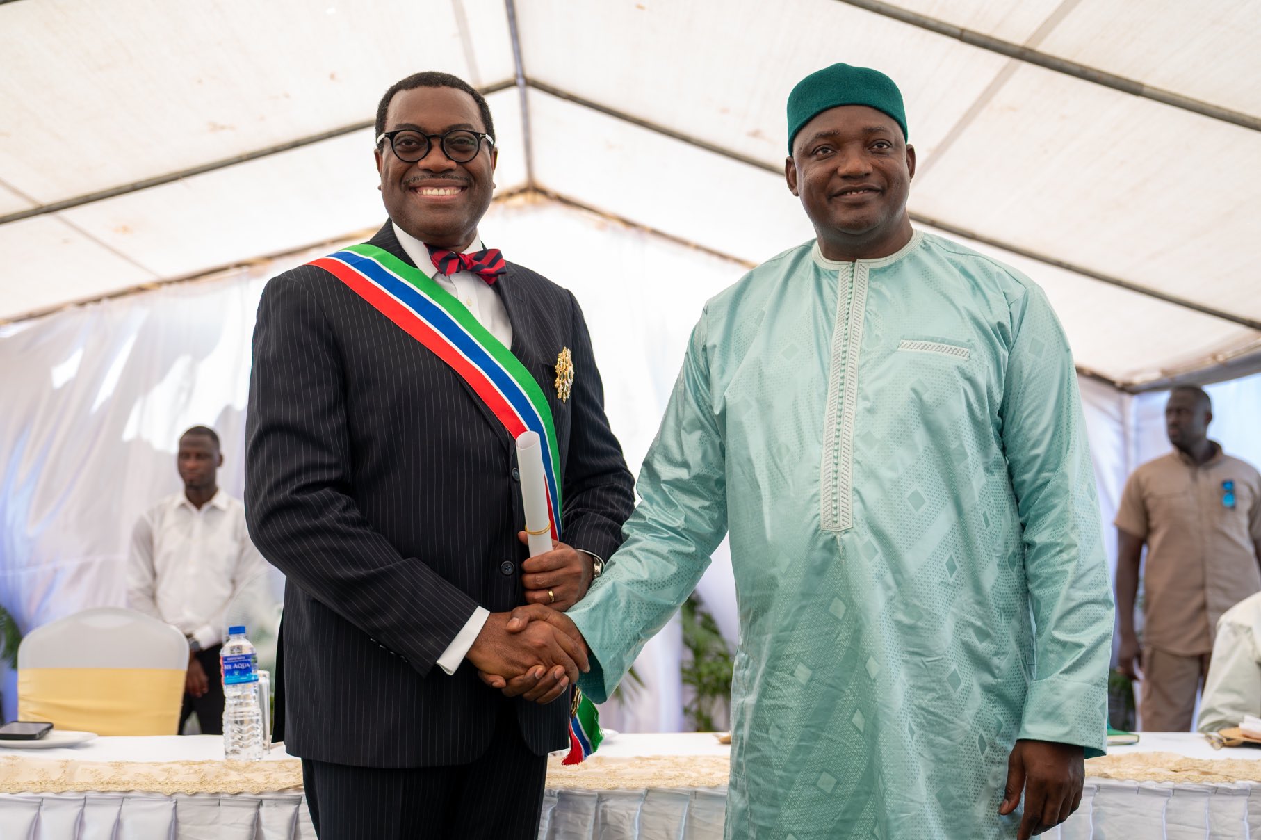 AfDB's Adesina Receives Highest Gambian Honor, Pledges Continued Support