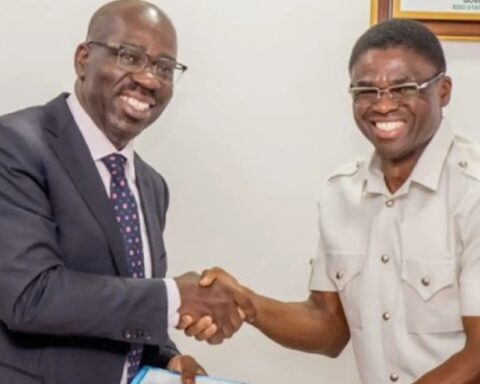 Gov Obaseki Appoints 186 Aides After Reconciling With Philip Shaibu (PHOTOS)