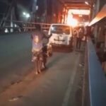 Massive Fire Outbreak On First Niger Bridge Onitsha