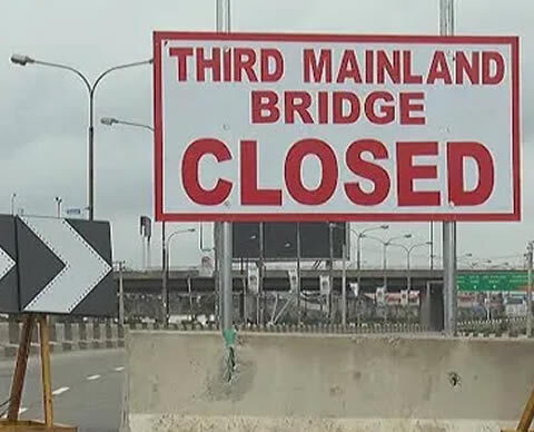 Govt Shuts Popular Lagos Third Mainland Bridge To Tackle Potholes