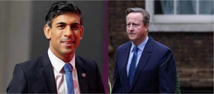 PM Sunak Returns Cameron Who Tagged Nigerians ‘Fantastically Corrupt’ To UK Govt
