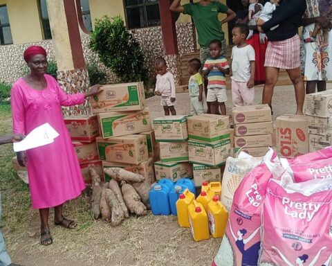 Nze Duru Attracts Food Items To Anambra Orphanage