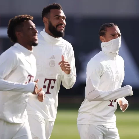 bayern training kingsley coman leroy sane x jpg