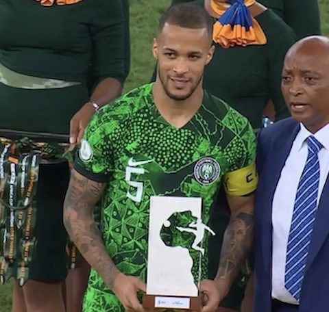 William Troost-Ekong Is 2024 AFCON Player Of The Tournament