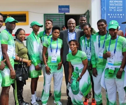 Nigeria boxers at the African Games in Morocco e