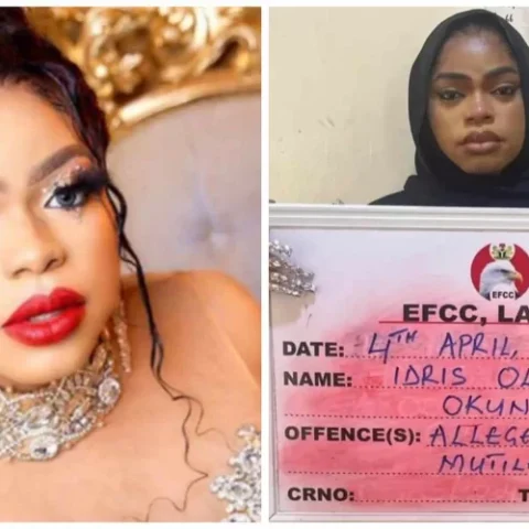 BOBRISKY Bobrisky, Other Celebrities Arrested For Abusing The Naira