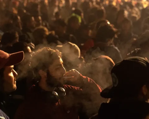 Citizens Celebrate As Germany Legalizes Marijuana
