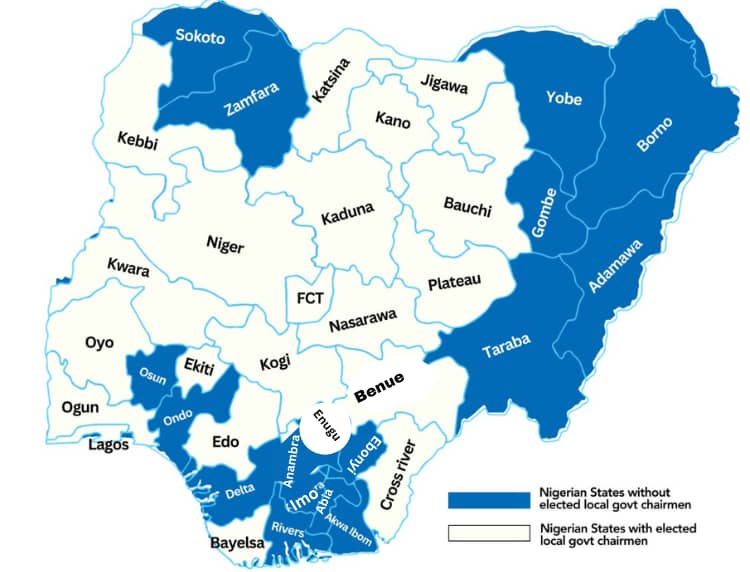 Anarchy: 17 State Governors Won't Allow Elections For Local Govt Chairmen, Councillors