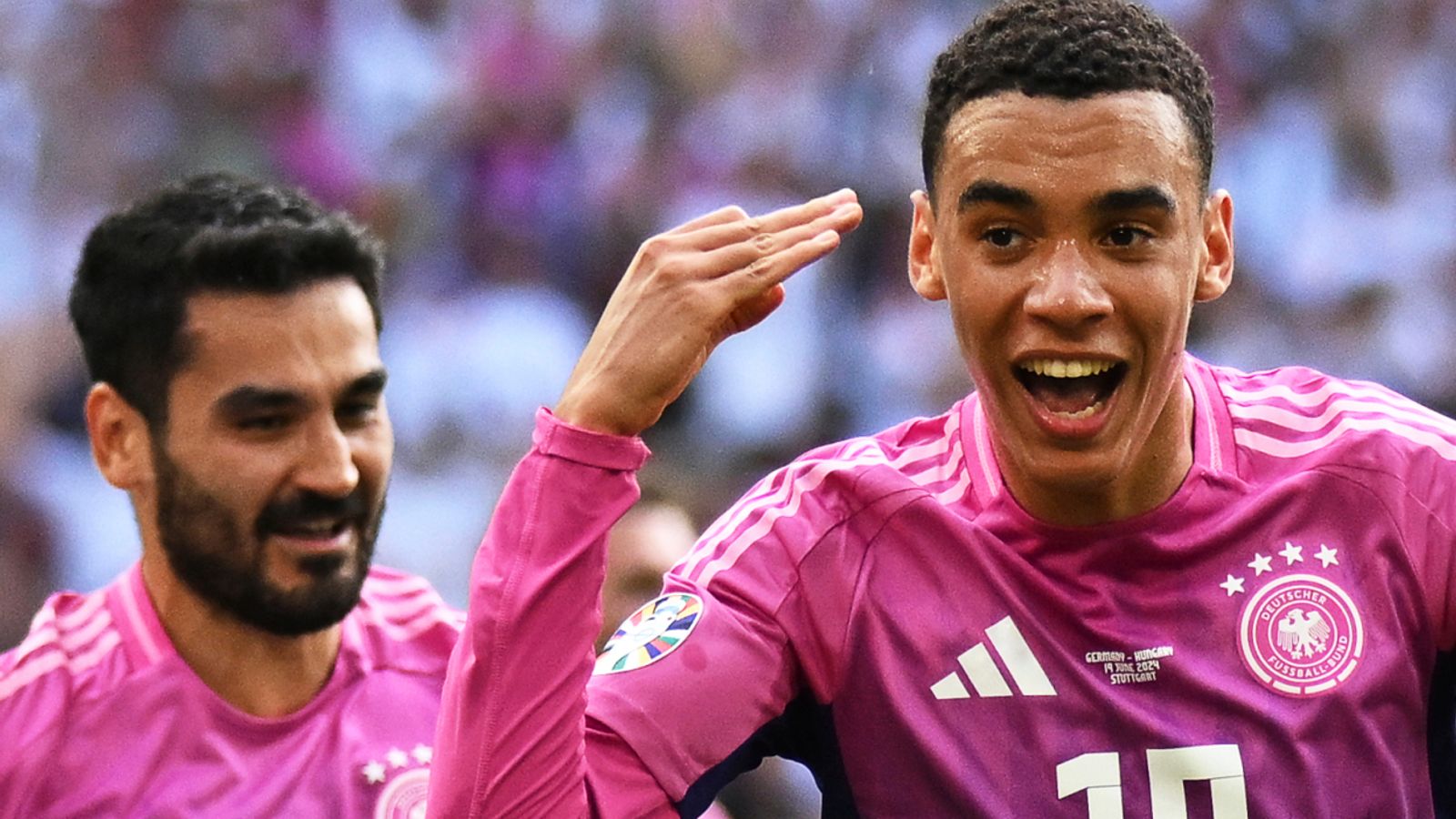 Jamal Musiala put Germany ahead with his second goal of the tournament