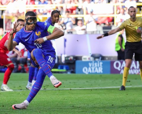 Kylian Mbappe gave France the lead from the penalty spot