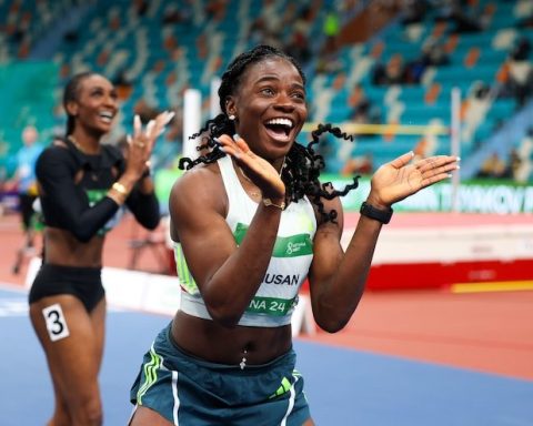 Nigeria's world holder Tobi Amusan
