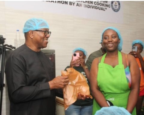 Peter Obi Hails Chef Grace Nwaokobia For Breaking Guinness World Record