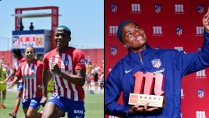 Rashidat Ajibade celebrates her feat