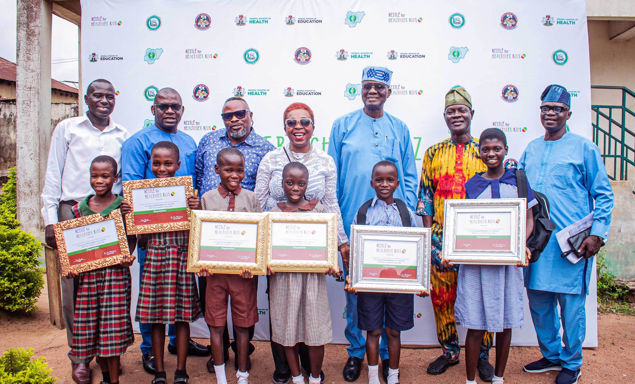 Oke-Ona United School, UBE Primary School Abuja  Emerge Victorious In Nestlé for Healthier Kids 2024 Quiz Competition