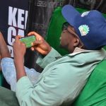 Nigerian gamer Oside Oluwole in action
