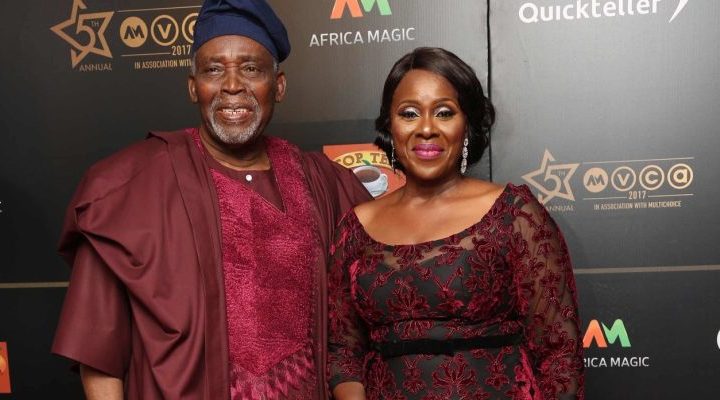 Olu Jacobs and wife Joke Silva