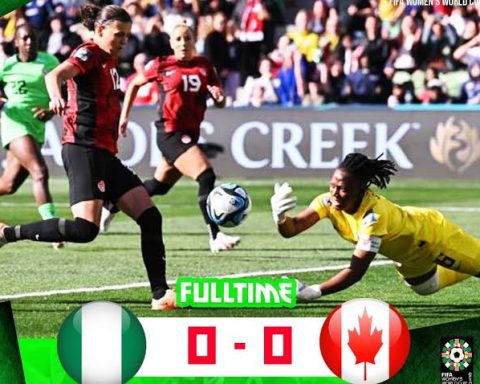 Super Falcons goalie Chiamaka Nnadozie stopped Sinclair at the last world cup