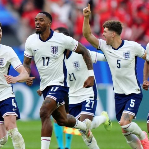 Three Lions jubilate after overcoming Switzerland