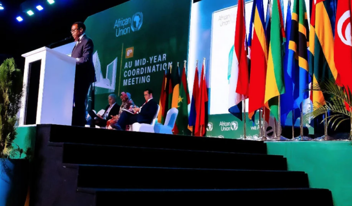 African Development Bank’s Akinwumi Adesina briefs African leaders on Bank’s progress in mobilizing financial resources for the continent