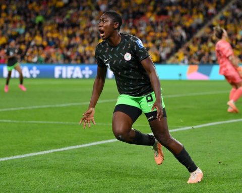 asisat oshola leads attack against spain