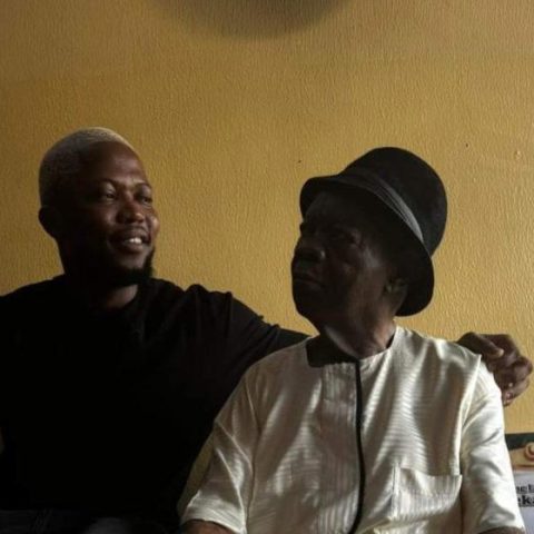 skitmaker Brian Jotter (l) wth Gentleman Mike Ejeagha (r)