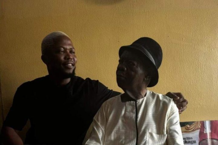 skitmaker Brian Jotter (l) wth Gentleman Mike Ejeagha (r)