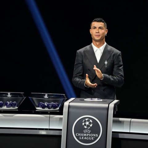 Award Winning Cristiano Ronaldo participated in the draw Thursday