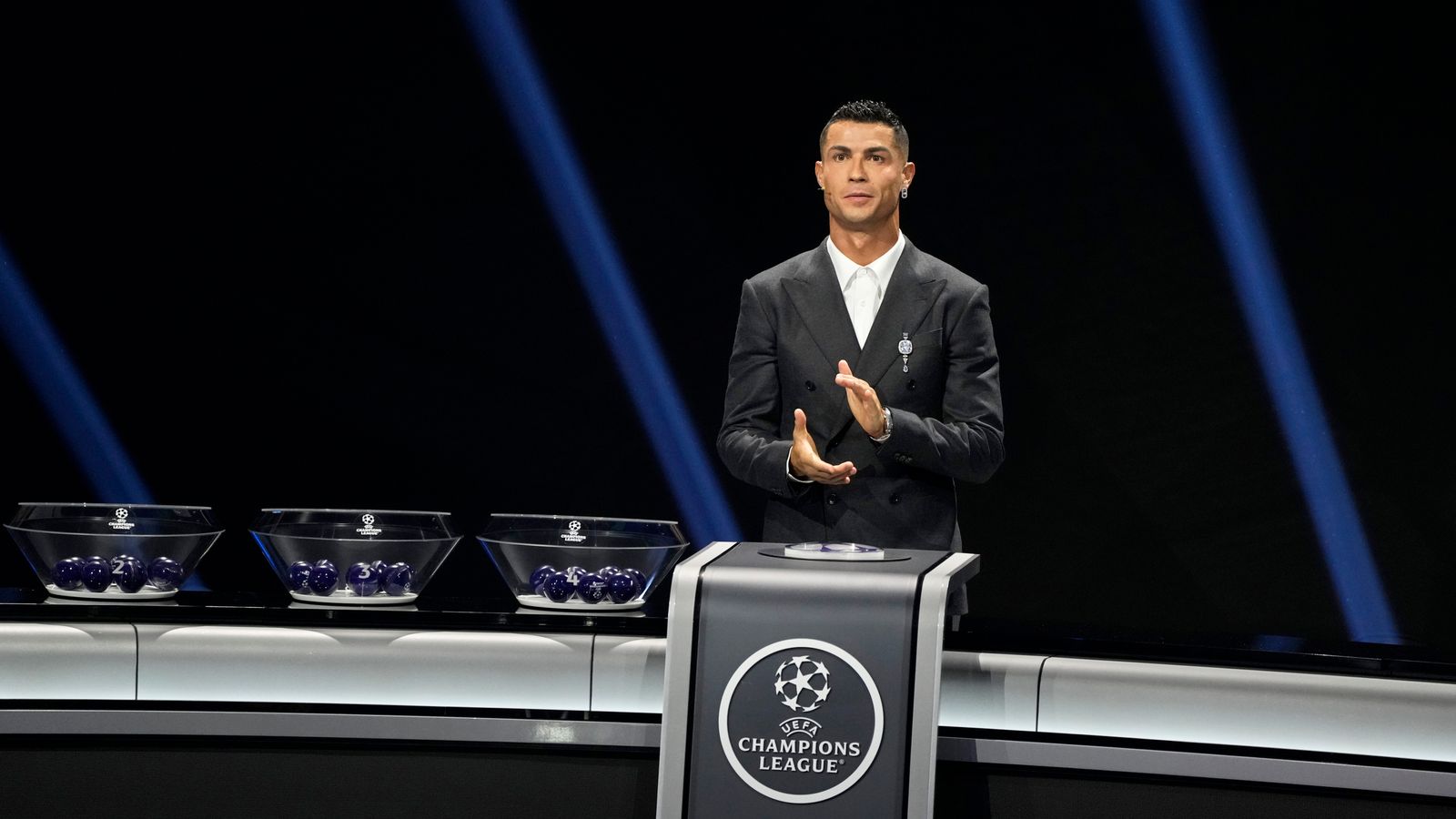 Award Winning Cristiano Ronaldo participated in the draw Thursday