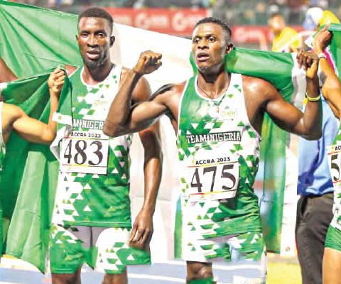 Nigerian quartet crash out Mixed relay