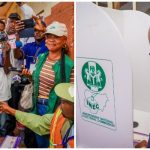 APC Governorship Candidate Monday Okpebhole casting his vote