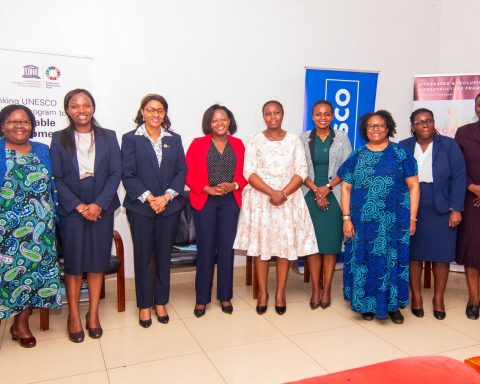 Coss section of Women in Tech the who attended the th Annual UNESCO Africa Engineering Week in Nairobi Kenya