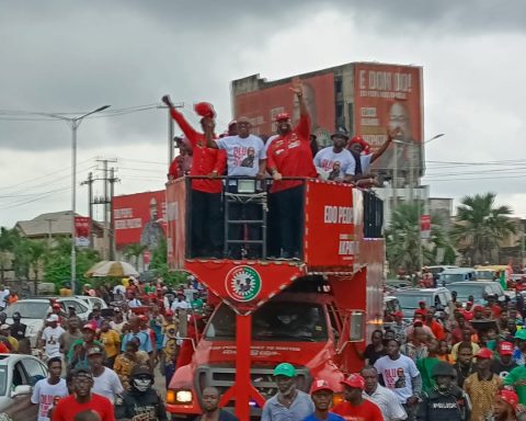 Peter Obi shuts down edo state