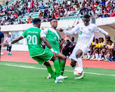 Rangers against Sagrada of Angola in Uyo