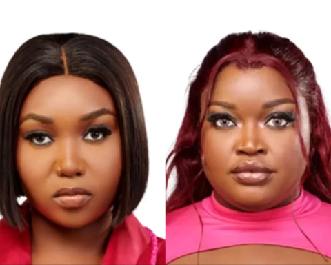 Three evicted housemates Chinwe Rhuthee and Damilola back in the house