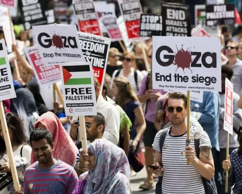 Global Protests Call For End To Gaza Conflict