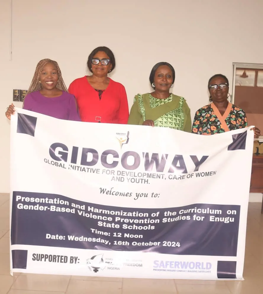 Enugu Govt Approves Integration Of GBV Prevention Studies Into Schools Curriculum